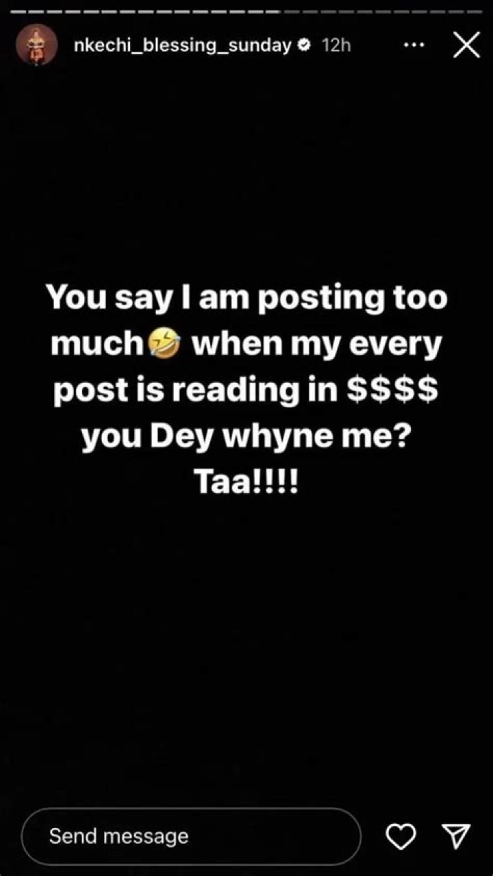 
I Can Post 3 Million Men On If I Want To – Nkechi Blessing Fumes Following Backlash Of Posting New Man 